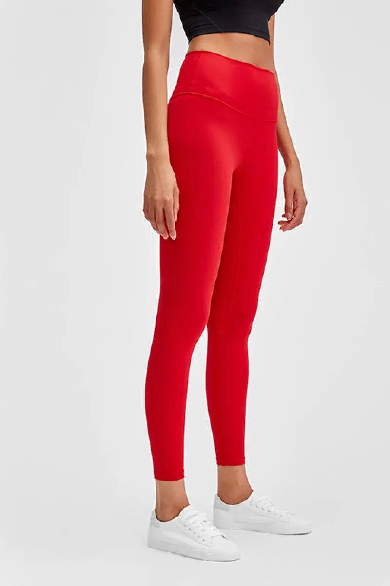 Millennia Wide Seamless Band Waist Sports Leggings - Bona Fide Fashion