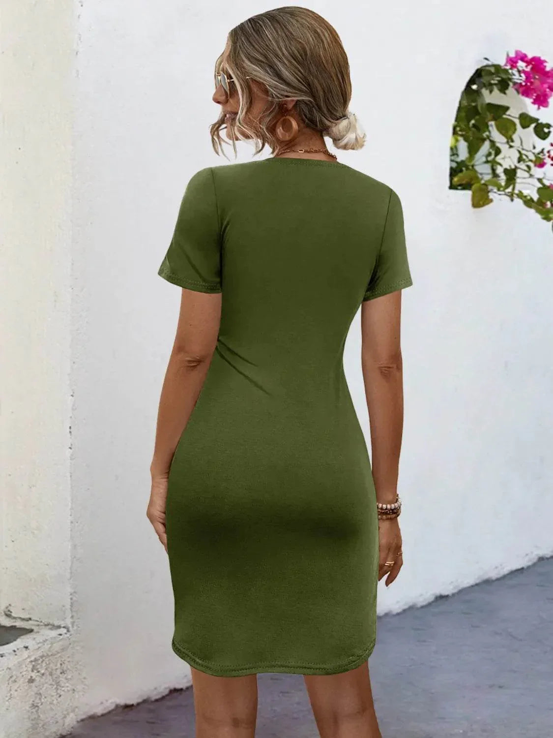 Round Neck Short Sleeve Mini Tee Dress – Casual, Cute & Comfy | Bona Fide Fashion - Bona Fide Fashion