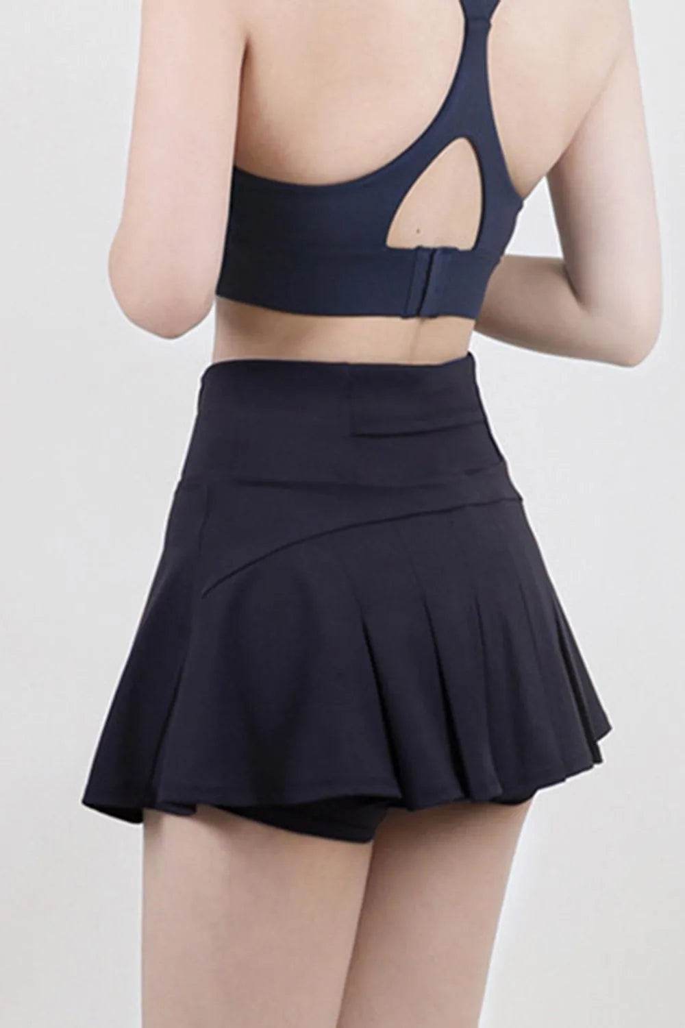 Bona Fide Fashion - High Waist Pleated Active Skirt - Women Fashion - Bona Fide Fashion