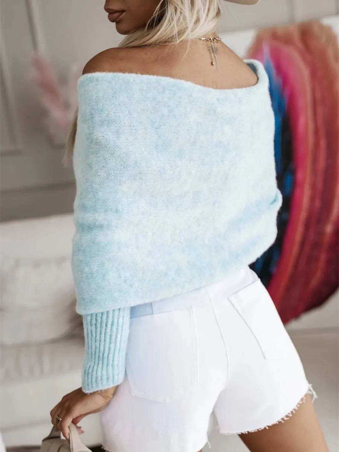 Long Sleeve Cropped Knit Top - Bona Fide Fashion