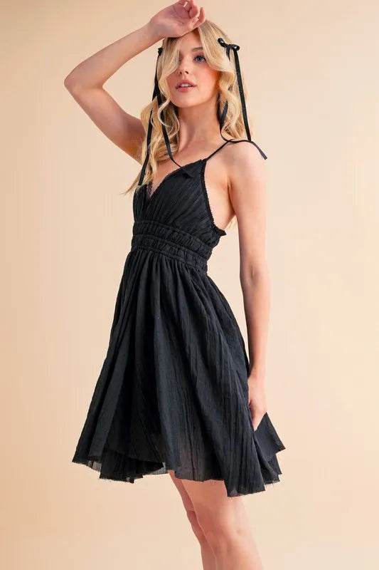 Aemi+Co Lace Detail Mini Cami Dress - Bona Fide Fashion
