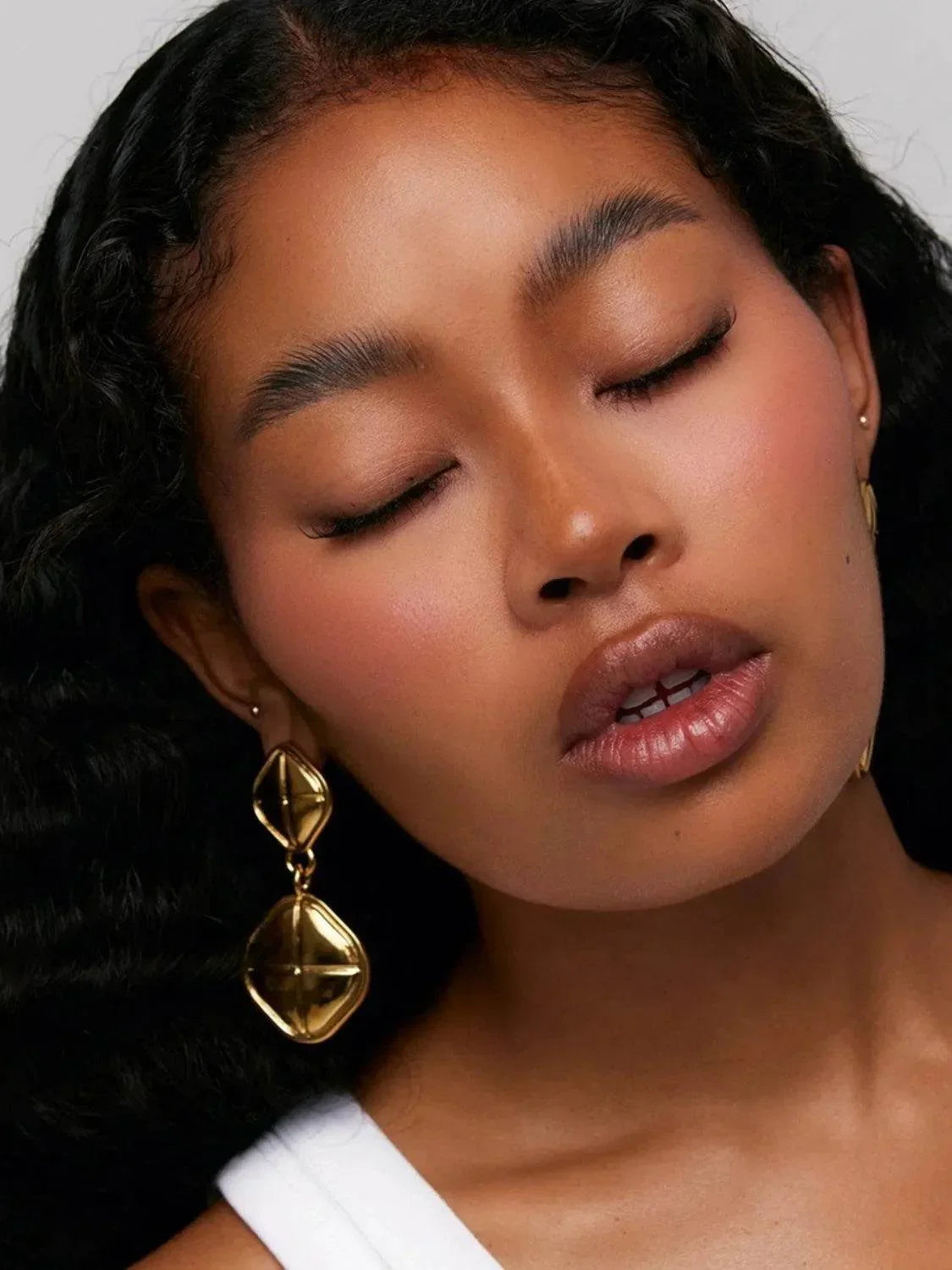 18K Gold-Plated Stainless Steel Square Earrings - Bona Fide Fashion