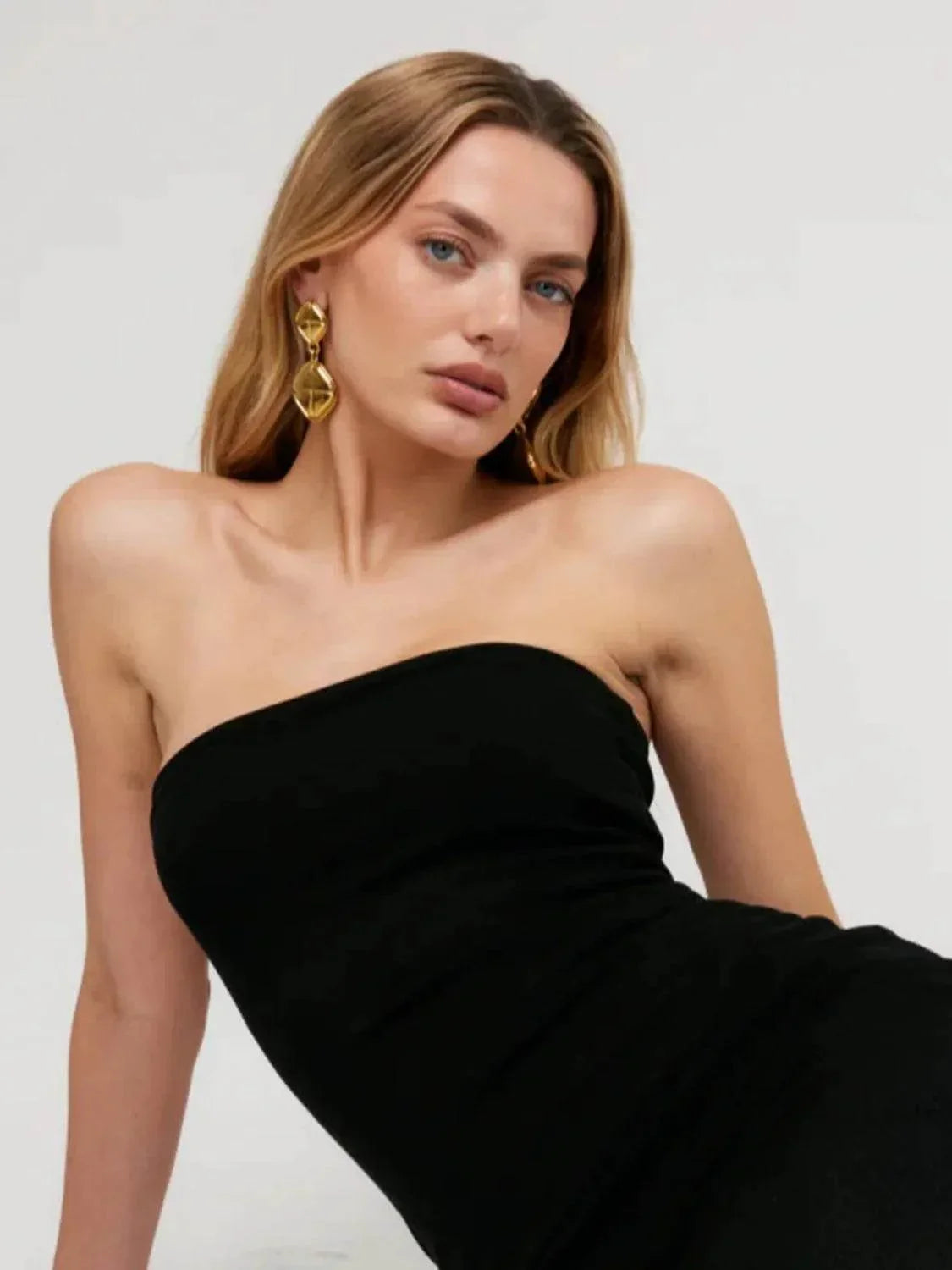 18K Gold-Plated Stainless Steel Square Earrings - Bona Fide Fashion