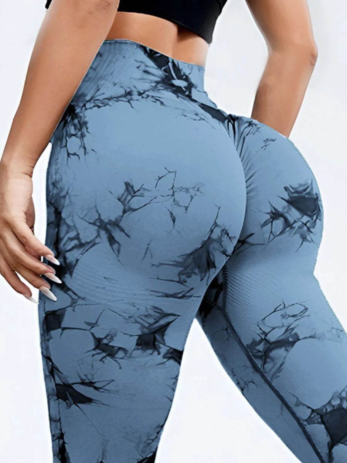 Tie-Dye High Waist Active Leggings - Bona Fide Fashion