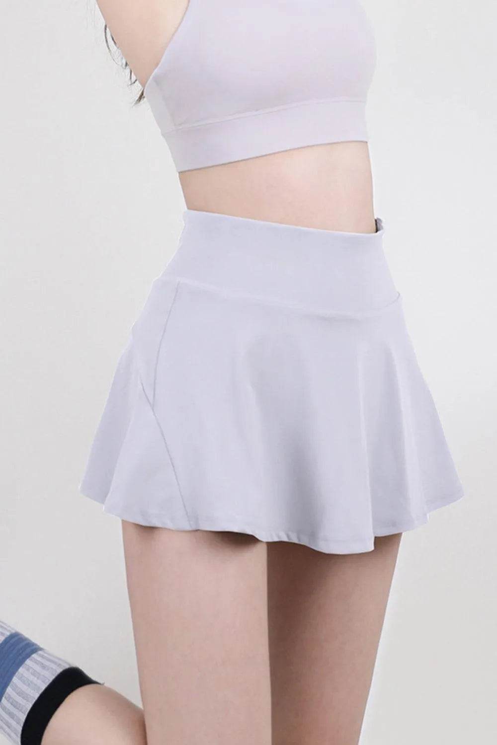 Bona Fide Fashion - High Waist Pleated Active Skirt - Women Fashion - Bona Fide Fashion