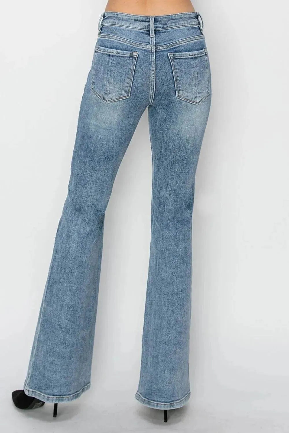 RISEN Full Size Mid Rise Bootcut Jeans - Bona Fide Fashion