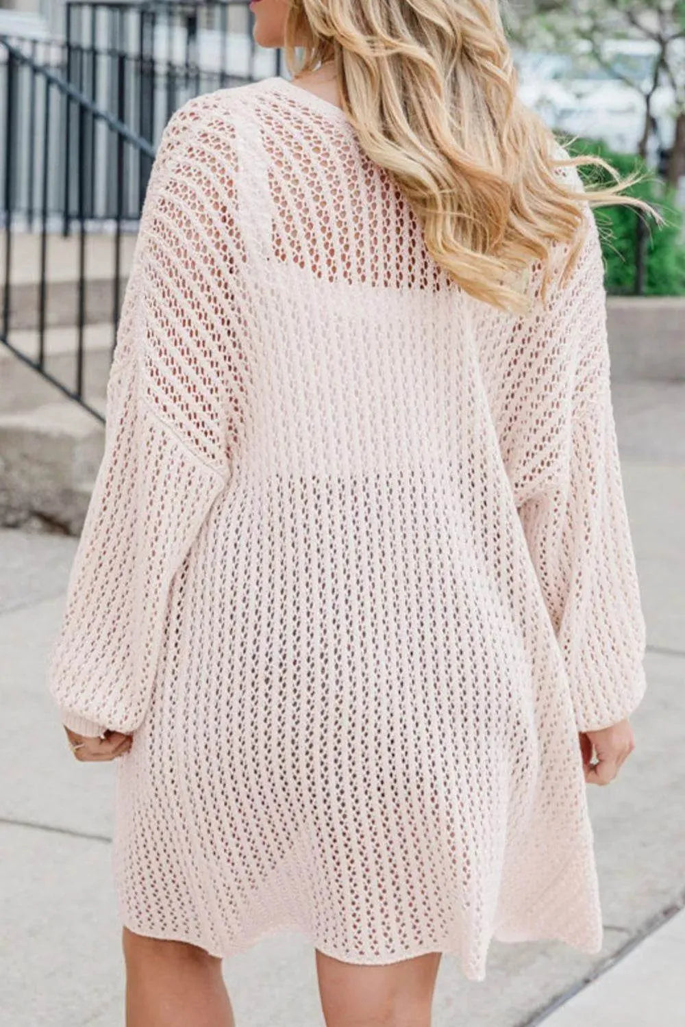 Open Front Long Sleeve Cardigan - Bona Fide Fashion