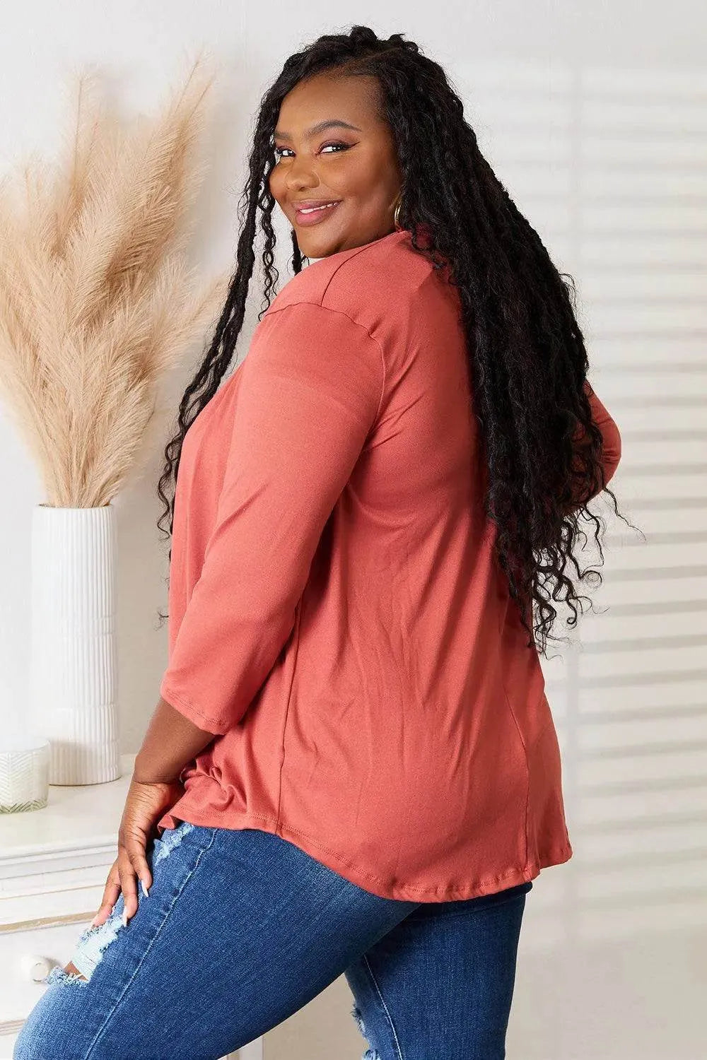 Culture Code Full Size Open Front Cardigan - Bona Fide Fashion