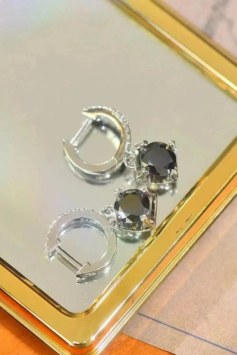 2 Carat Moissanite 925 Sterling Silver Drop Earrings - Bona Fide Fashion