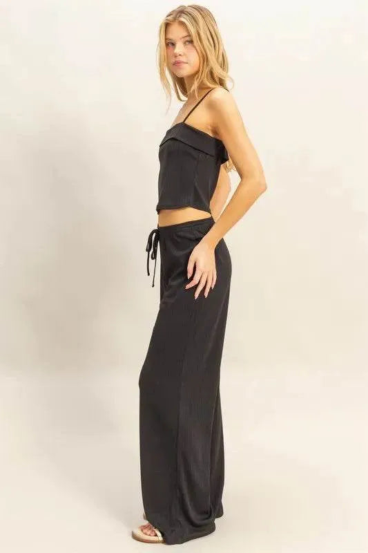 HYFVE Rib Knit Cami Top and Pants Set - Bona Fide Fashion