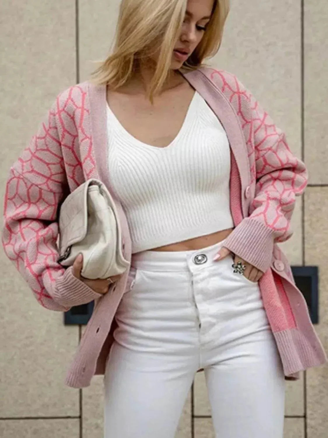 Button Up Long Sleeve Cardigan - Bona Fide Fashion