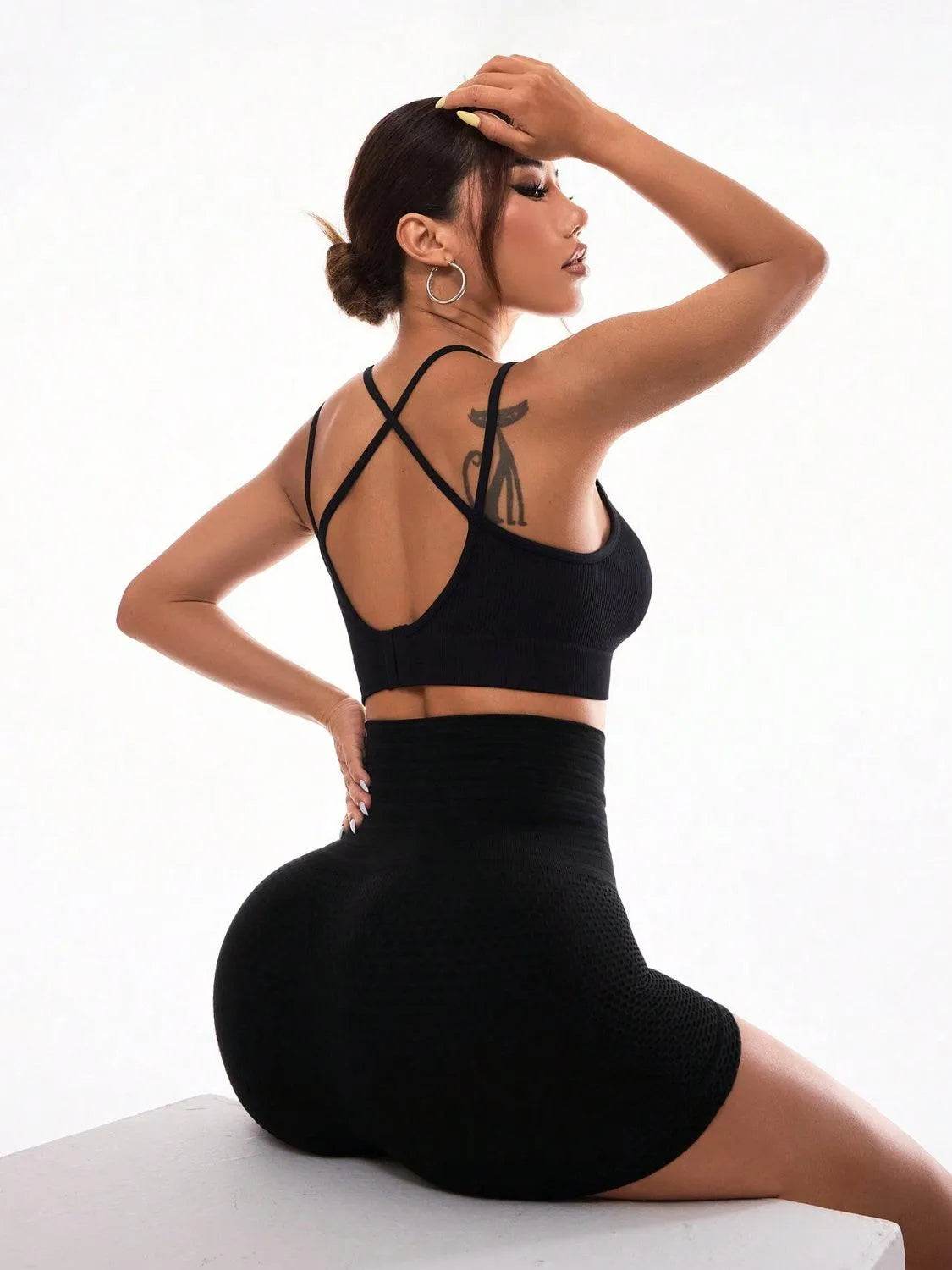High Waist Active Shorts - Bona Fide Fashion