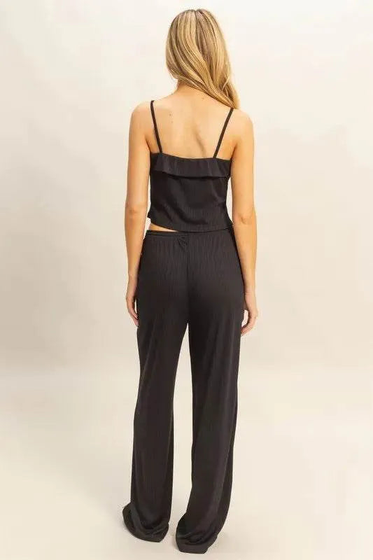 HYFVE Rib Knit Cami Top and Pants Set - Bona Fide Fashion