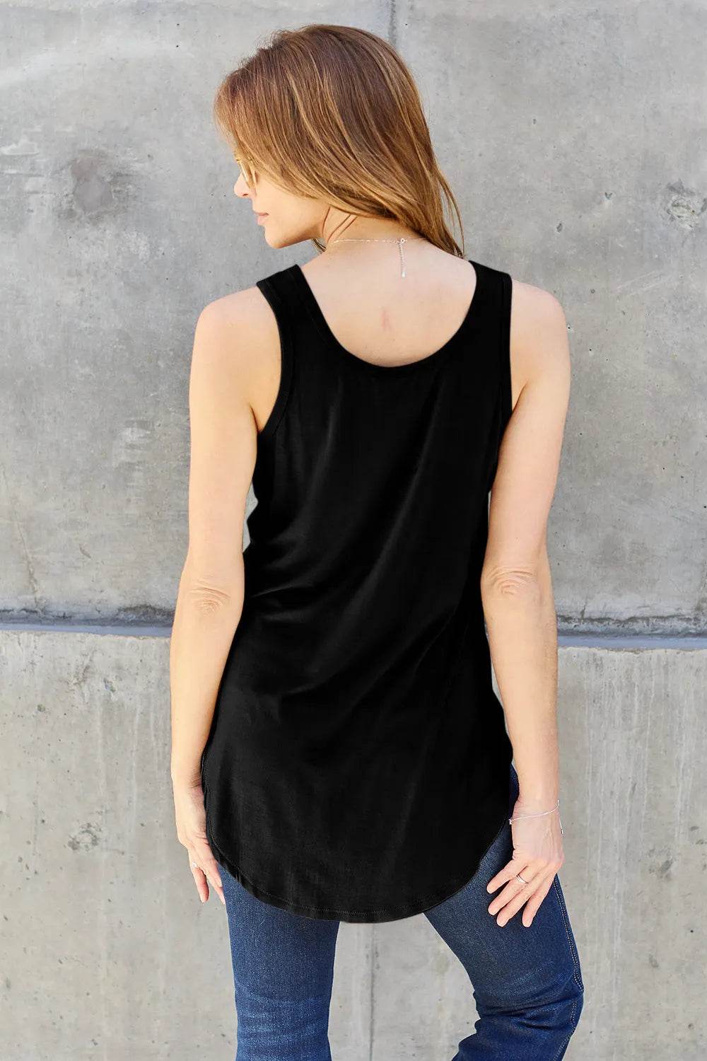 Basic Bae Bamboo Full Size Round Neck Tank - Bona Fide Fashion