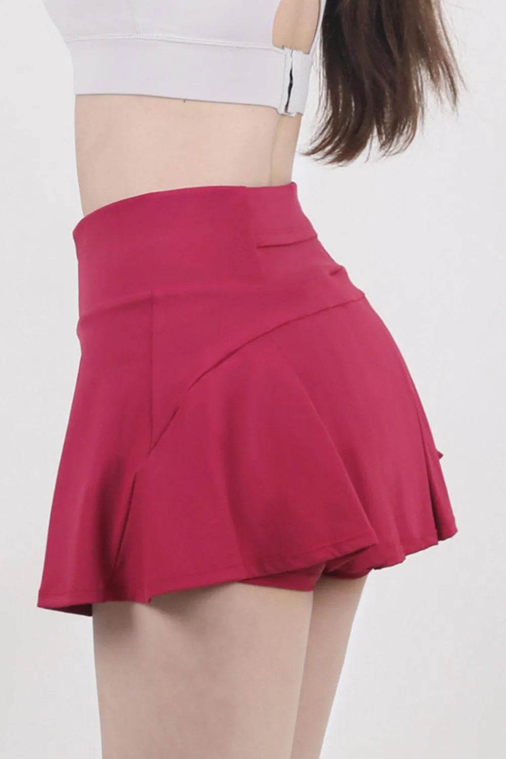 Bona Fide Fashion - High Waist Pleated Active Skirt - Women Fashion - Bona Fide Fashion