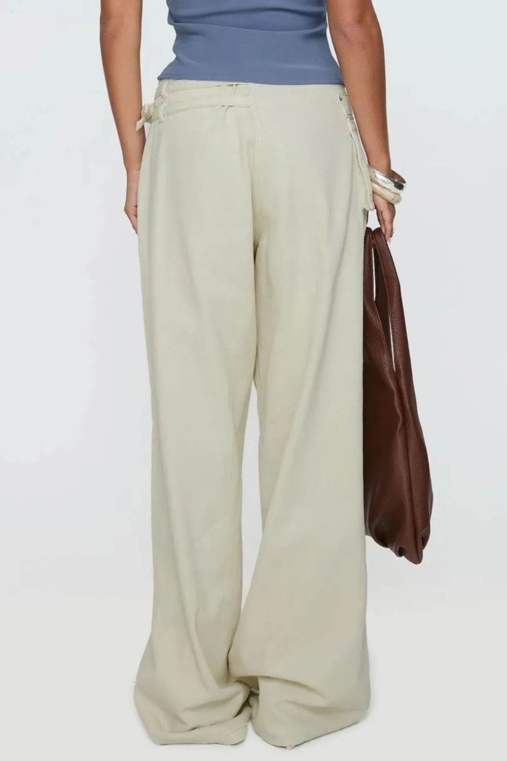 Wide Leg Jeans with Pockets - Bona Fide Fashion