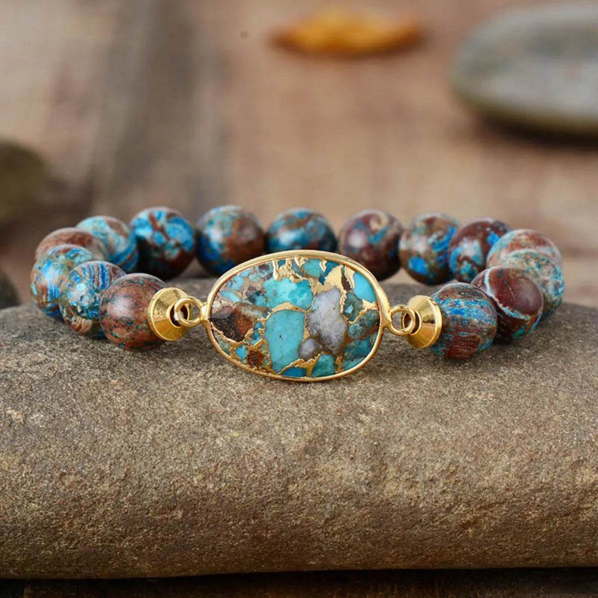 Natural Stone Beaded Bracelet - Bona Fide Fashion