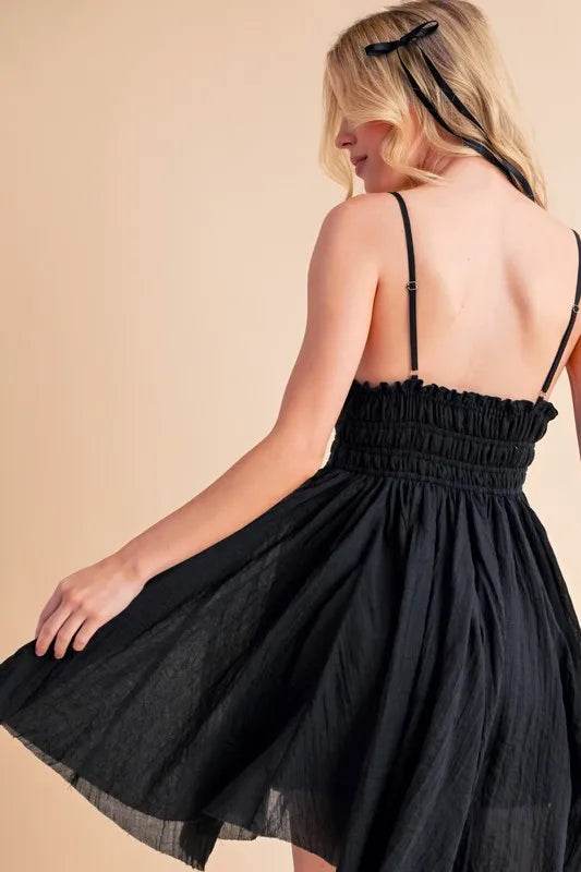 Aemi+Co Lace Detail Mini Cami Dress - Bona Fide Fashion