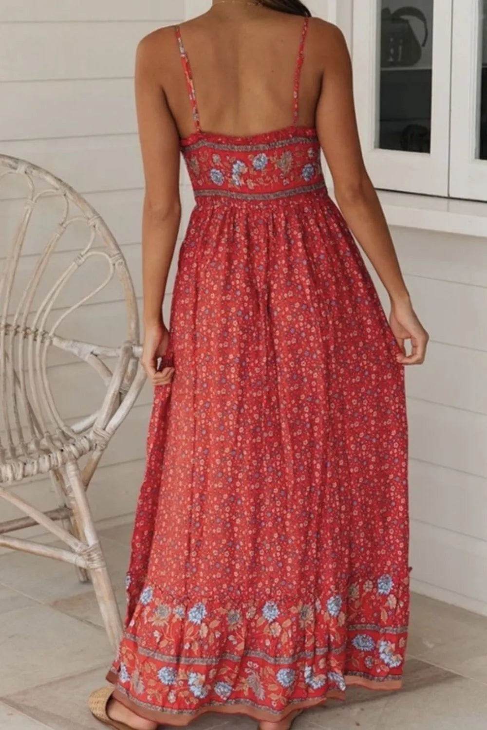 Printed Maxi Cami Dress - Bona Fide Fashion