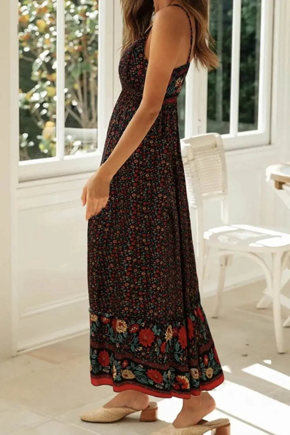 Printed Maxi Cami Dress - Bona Fide Fashion