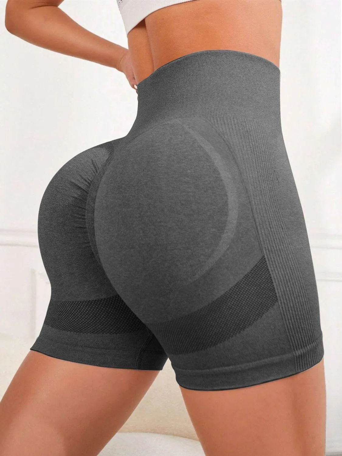 High Waist Active Shorts - Bona Fide Fashion