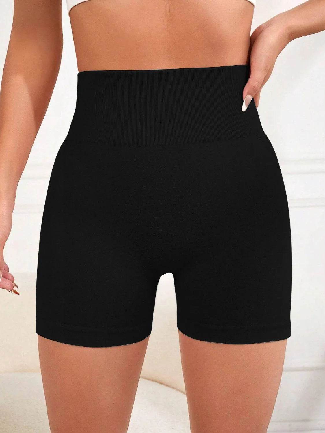 High Waist Active Shorts - Bona Fide Fashion