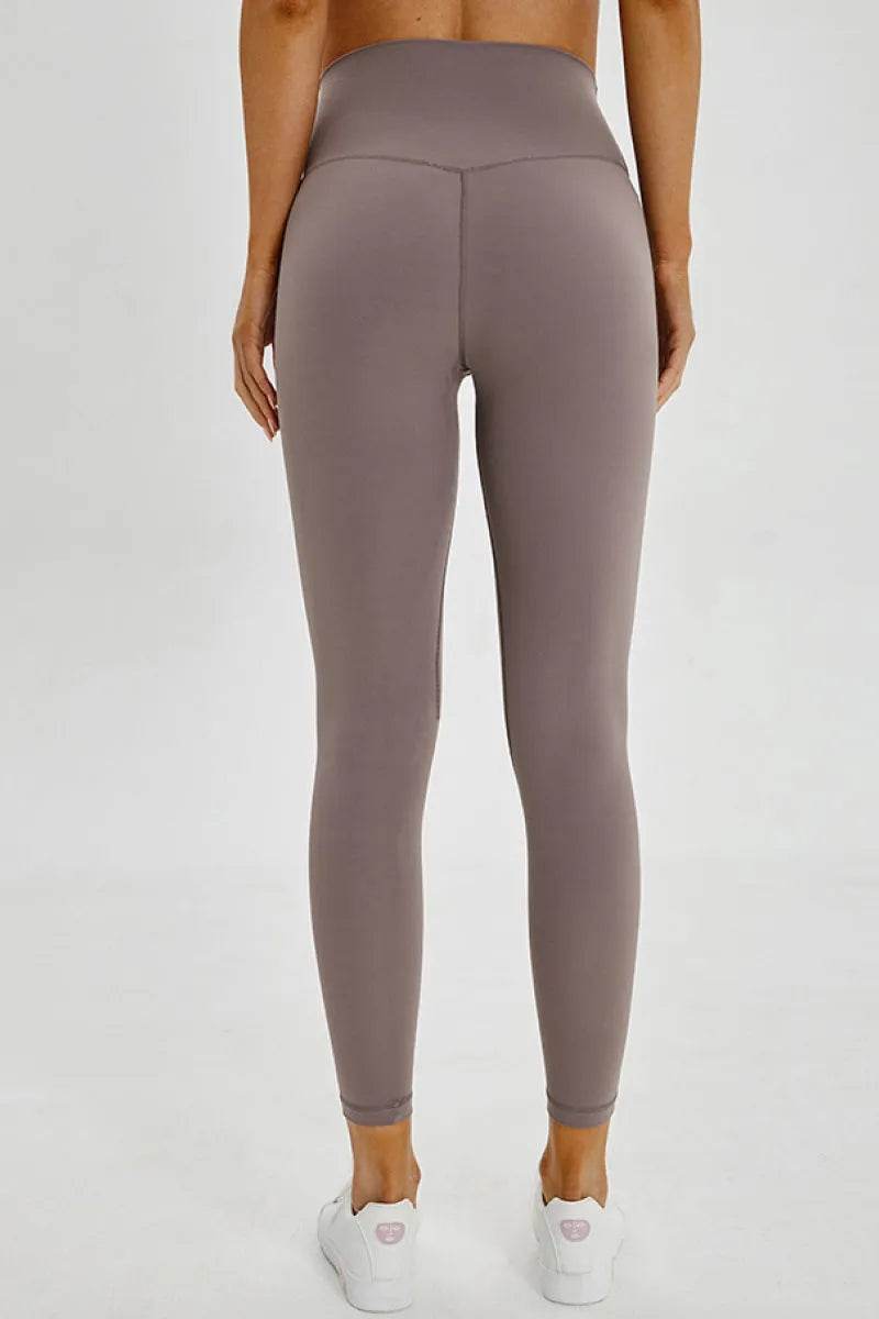 Millennia Wide Seamless Band Waist Sports Leggings - Bona Fide Fashion