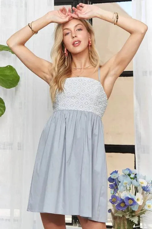 Adora Sleeveless Babydoll Dress – Lightweight Tiered Mini Dress for Summer - Bona Fide Fashion