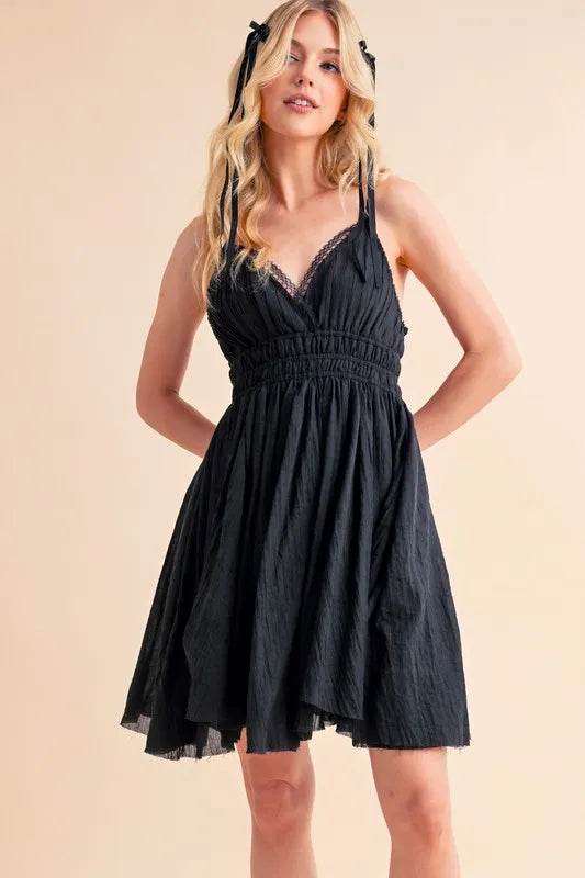 Aemi+Co Lace Detail Mini Cami Dress - Bona Fide Fashion