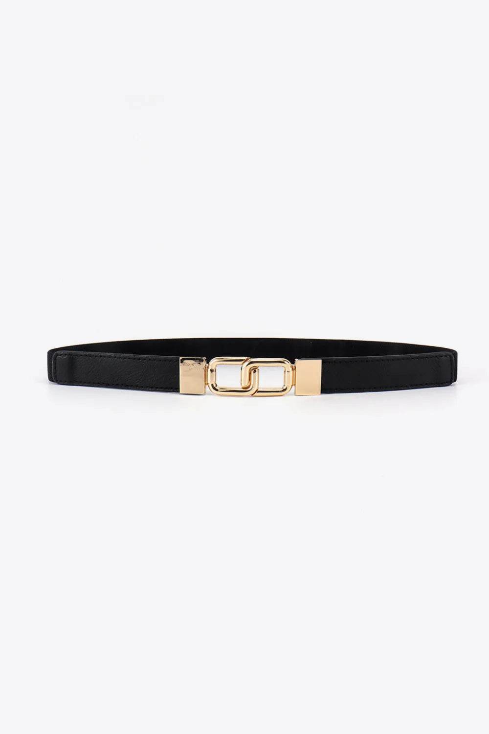 Geometric Double Buckle Elastic Belt - Bona Fide Fashion