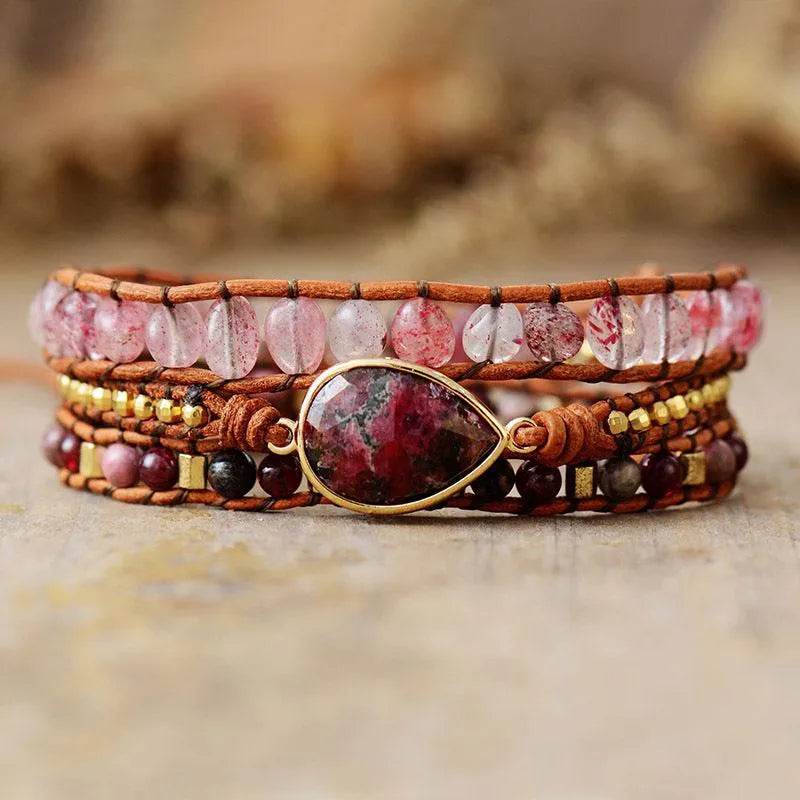 Natural Stone Layered Bracelet - Bona Fide Fashion