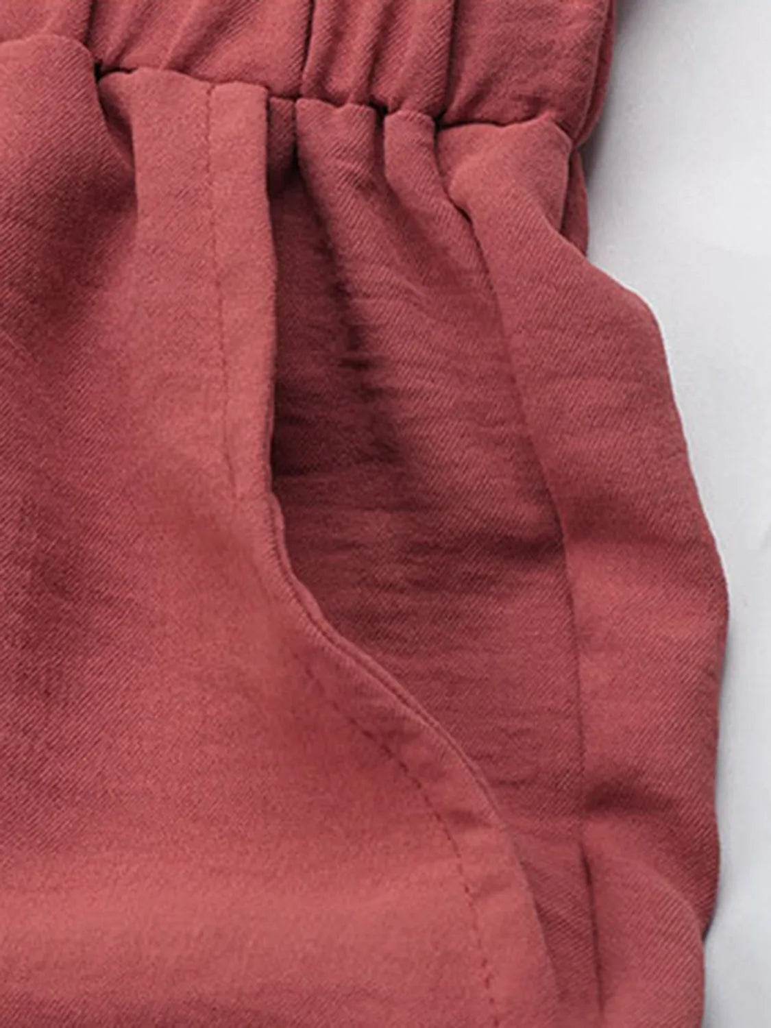 Perfee Frill Tied Wide Leg Pants - Bona Fide Fashion