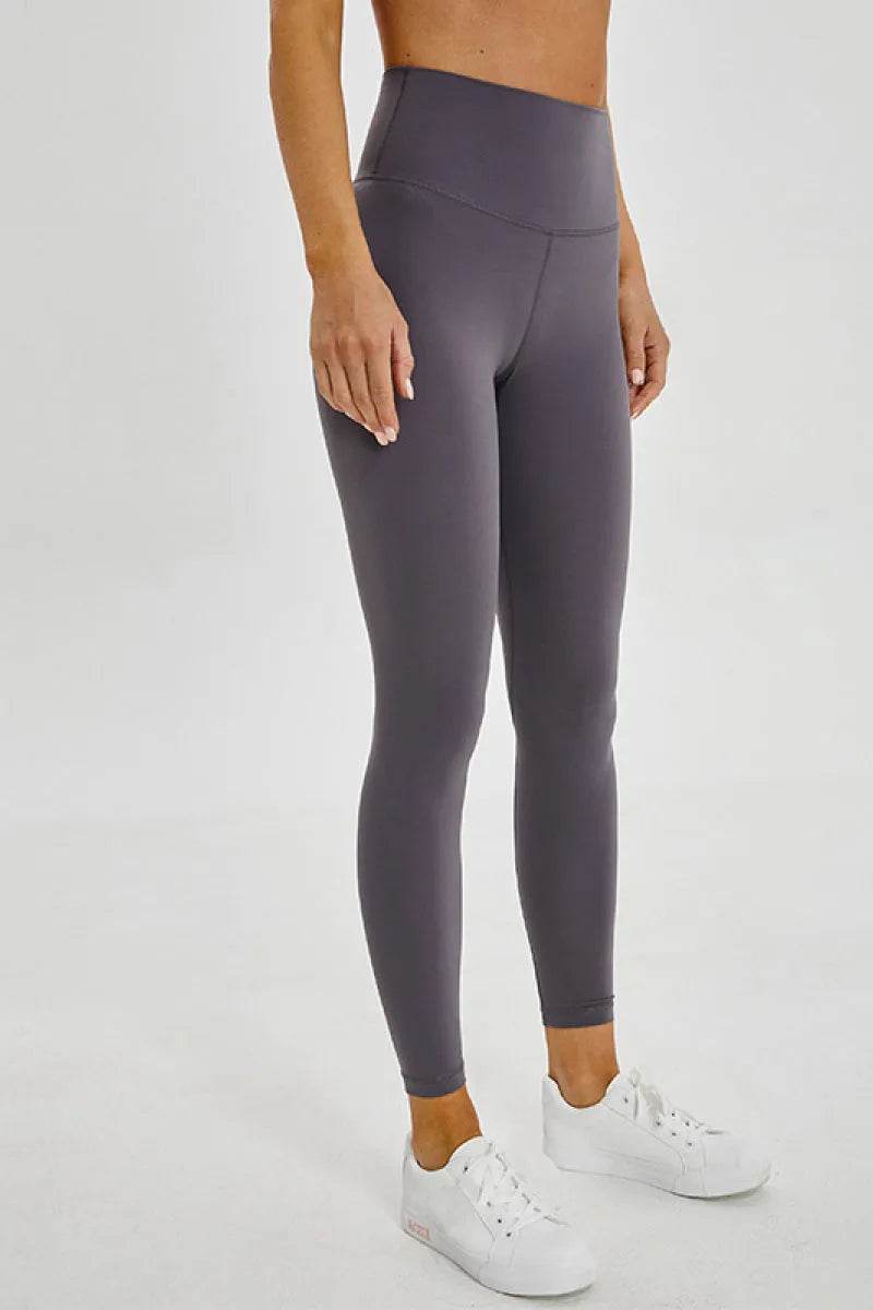 Millennia Wide Seamless Band Waist Sports Leggings - Bona Fide Fashion