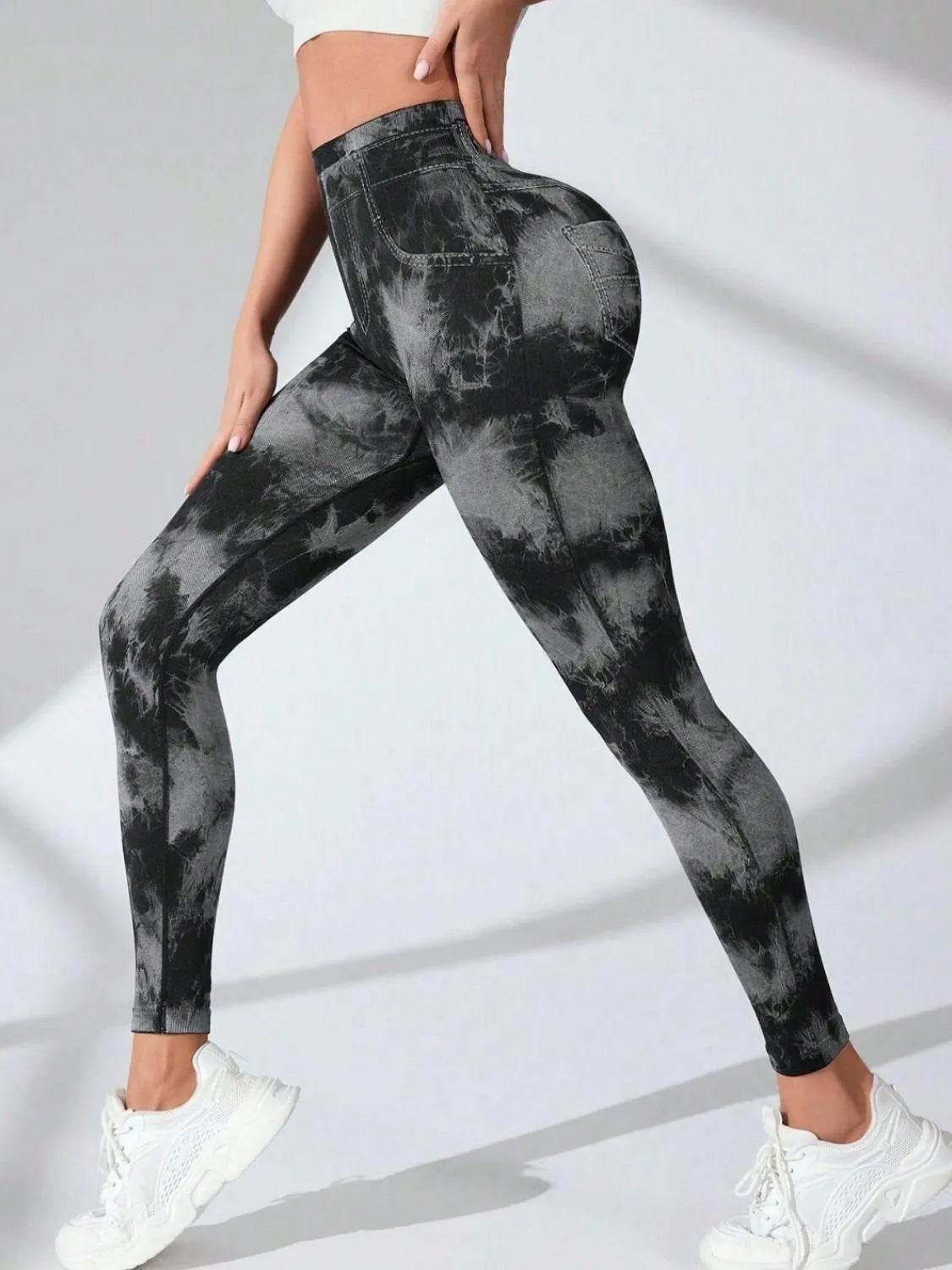 Tie-Dye High Waist Active Leggings - Bona Fide Fashion