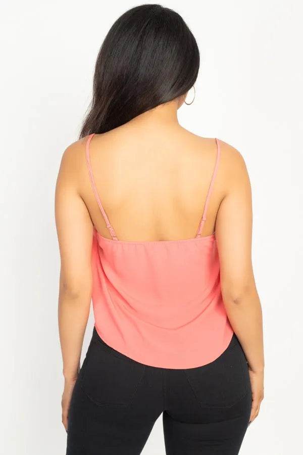 Scallop Opening Cami Top - Bona Fide Fashion