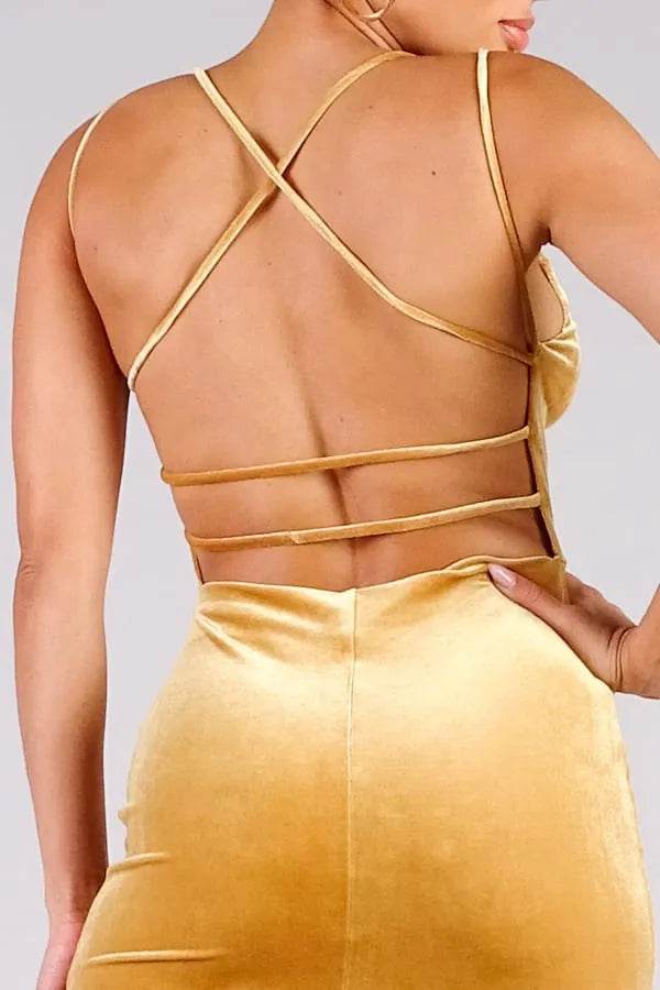 Showstopper, Sexy Crossover Strap Dress - Bona Fide Fashion