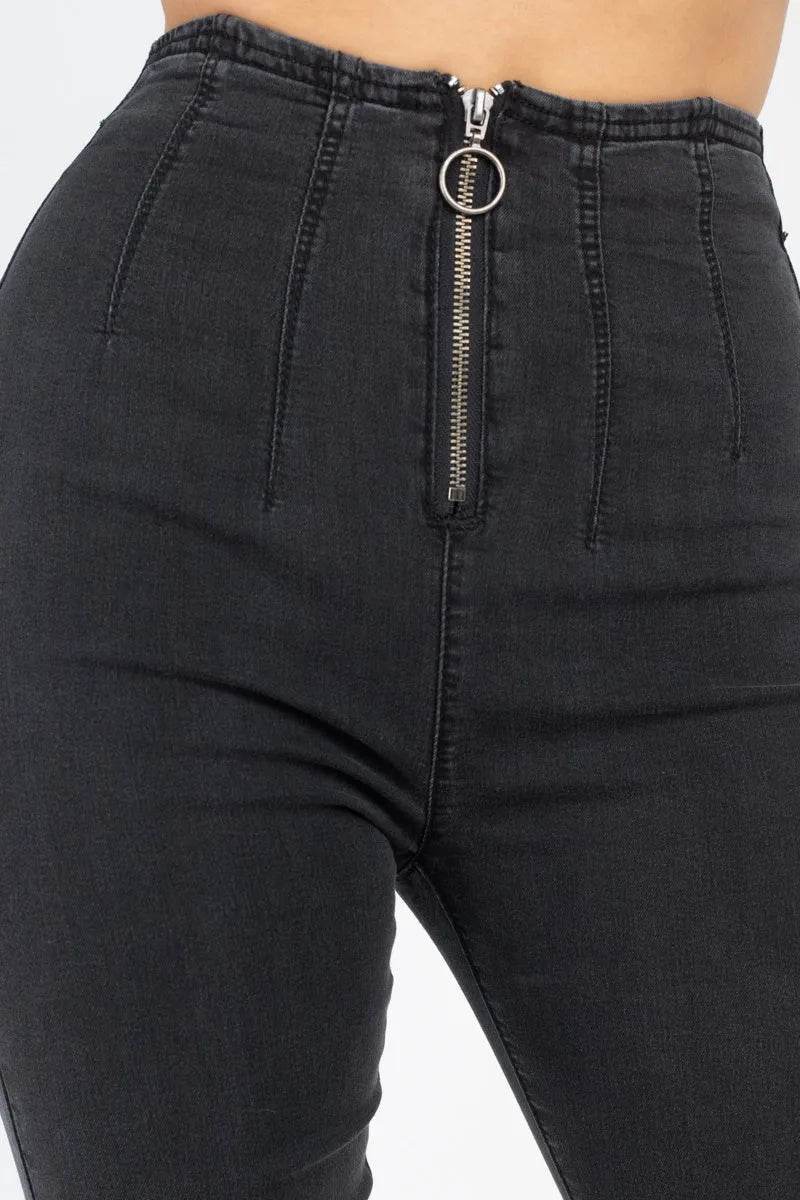 High Waist Denim Jeans - Bona Fide Fashion