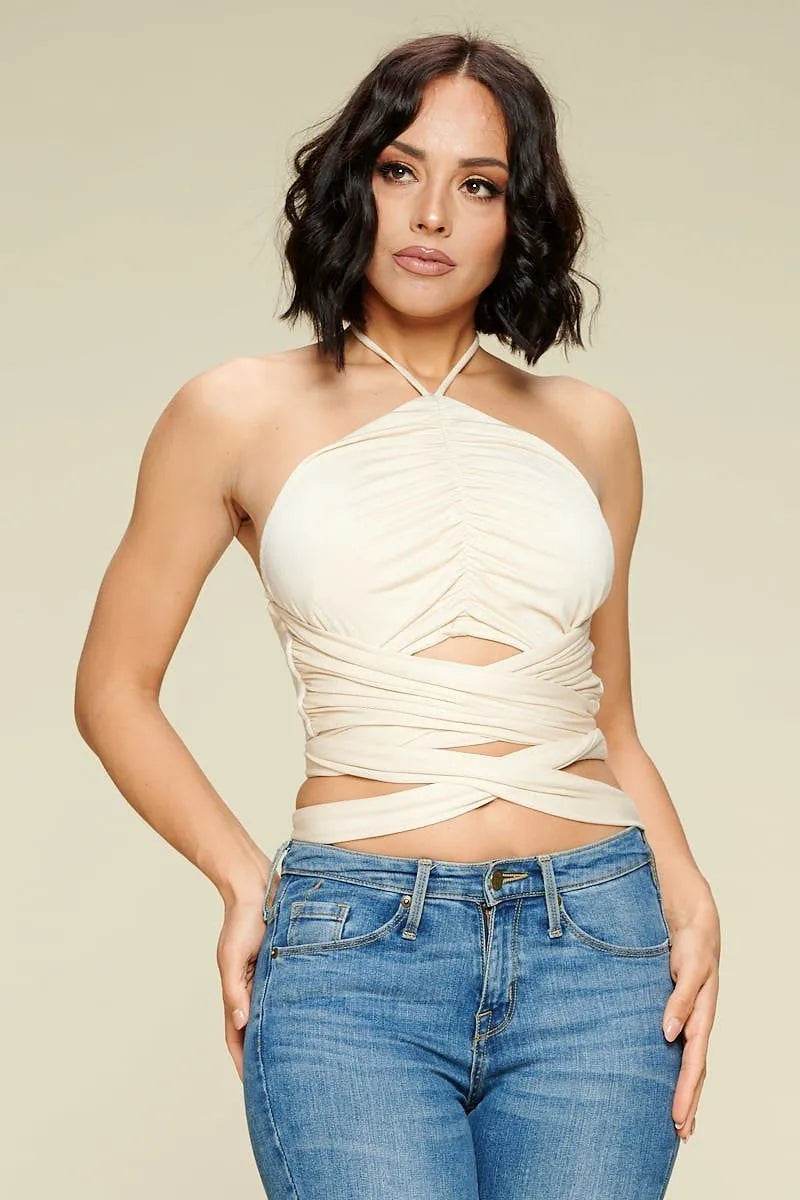 Crop Halter Top - Bona Fide Fashion