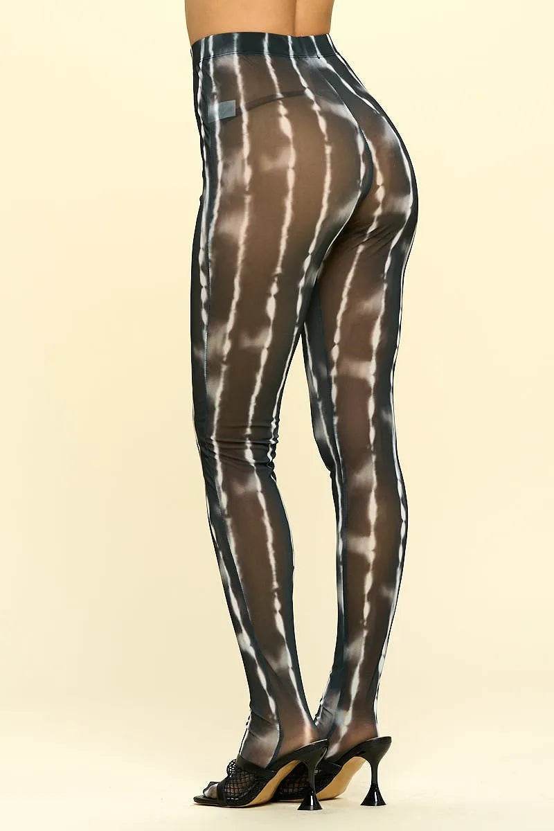 Sheer High Rise Leggings - Bona Fide Fashion