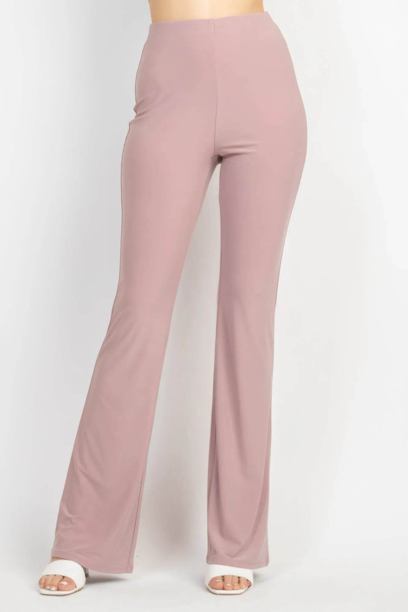 Solid Halter Top And Elastic Leggings Set - Bona Fide Fashion