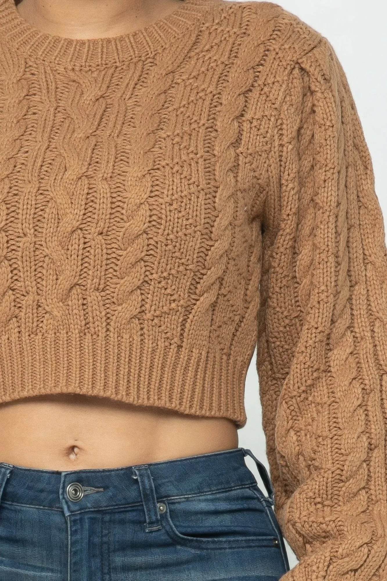 Cable Pullover Top - Bona Fide Fashion