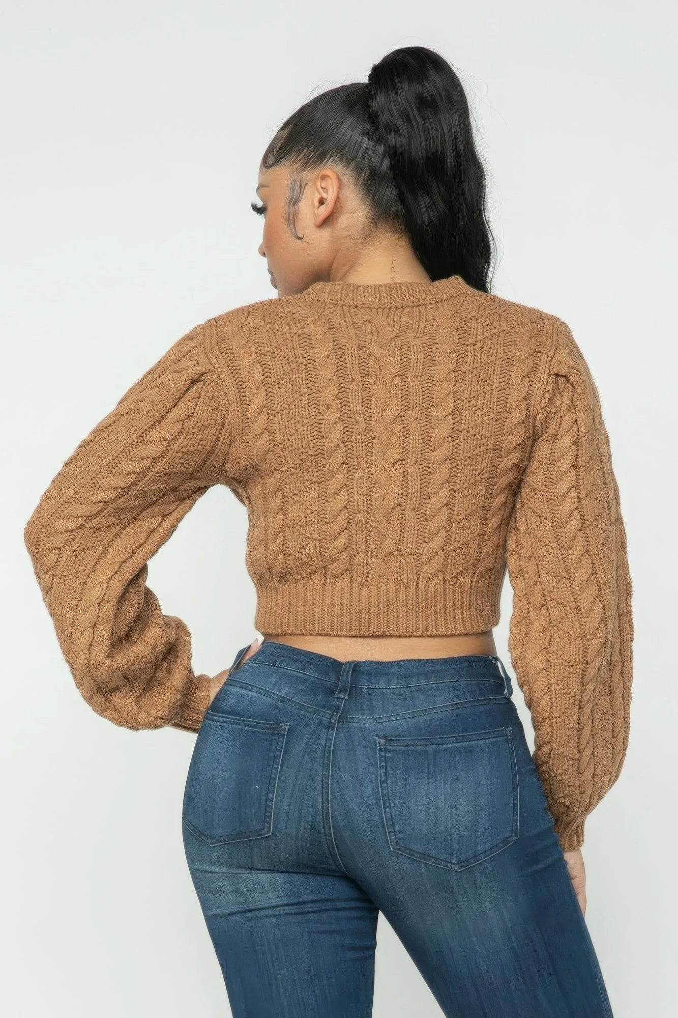 Cable Pullover Top - Bona Fide Fashion