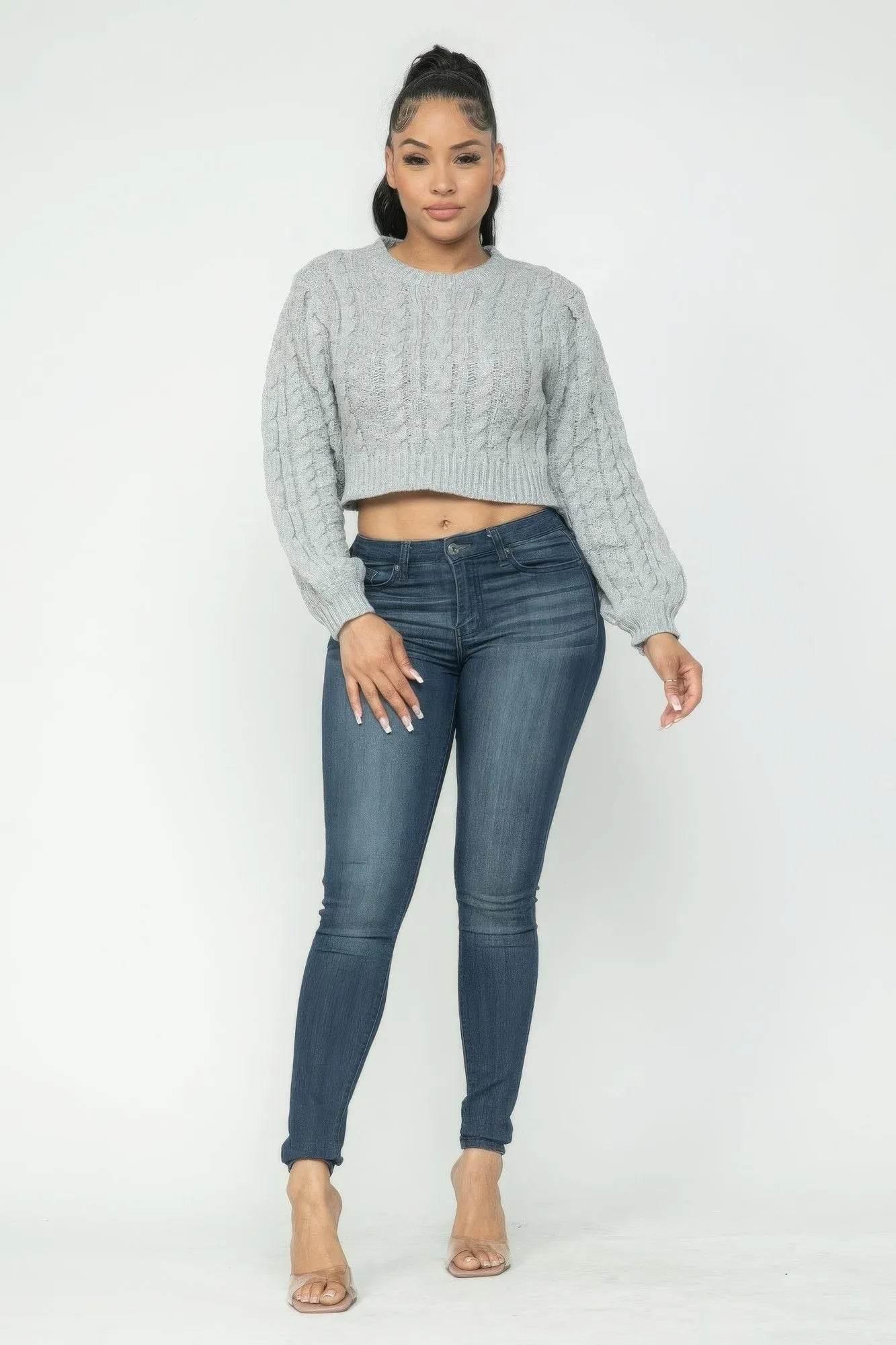 Cable Pullover Top - Bona Fide Fashion