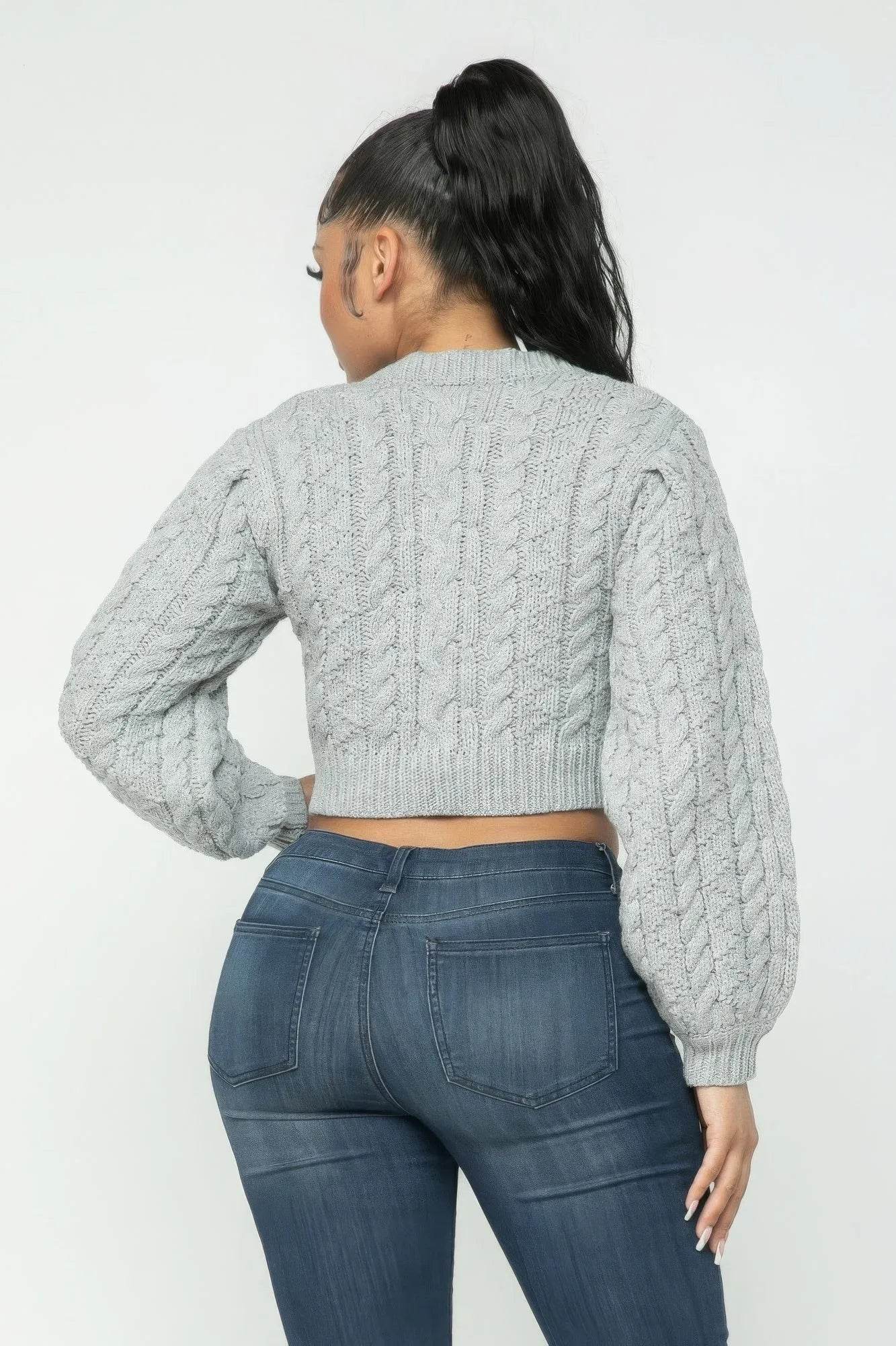 Cable Pullover Top - Bona Fide Fashion