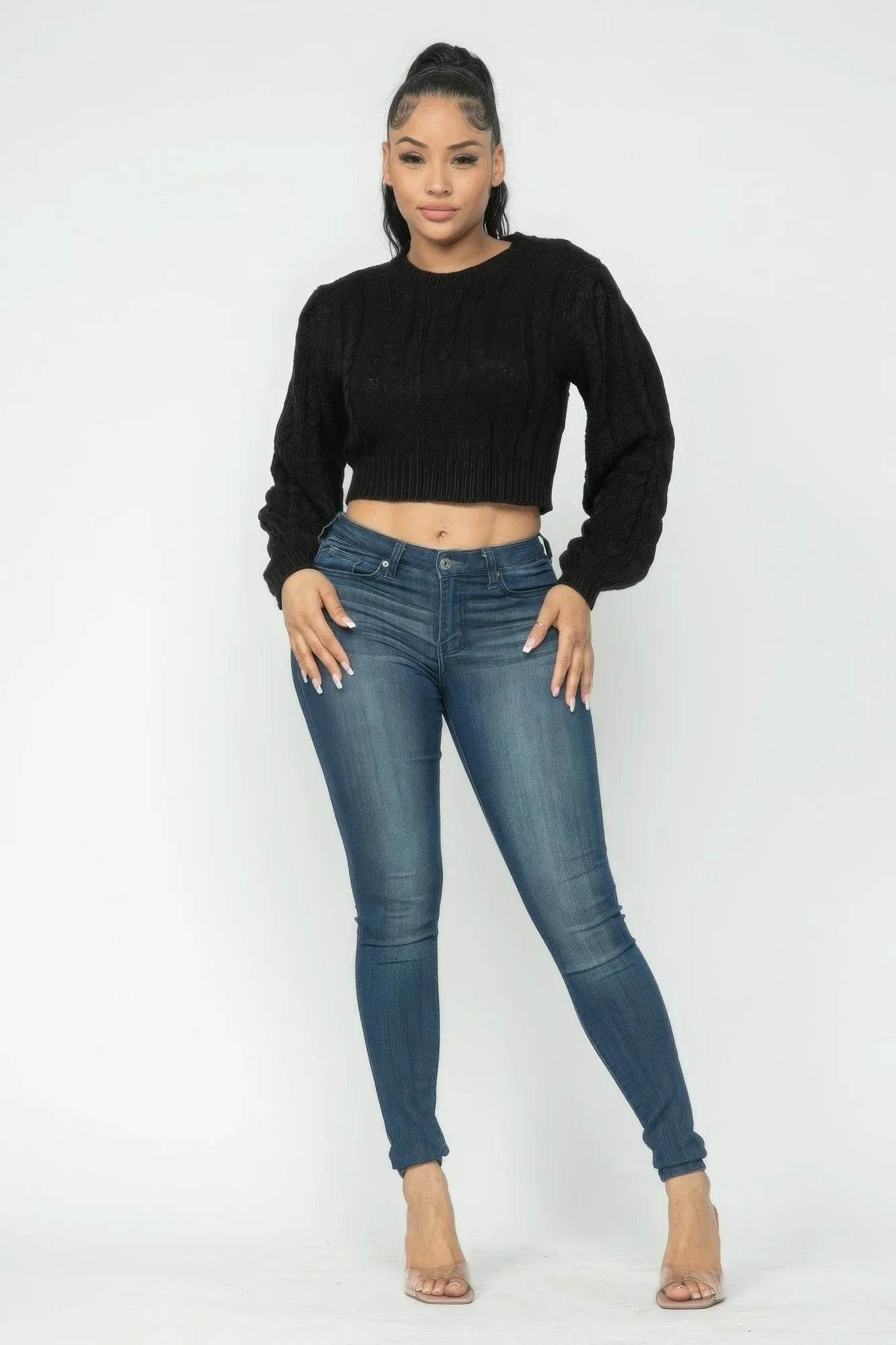 Cable Pullover Top - Bona Fide Fashion