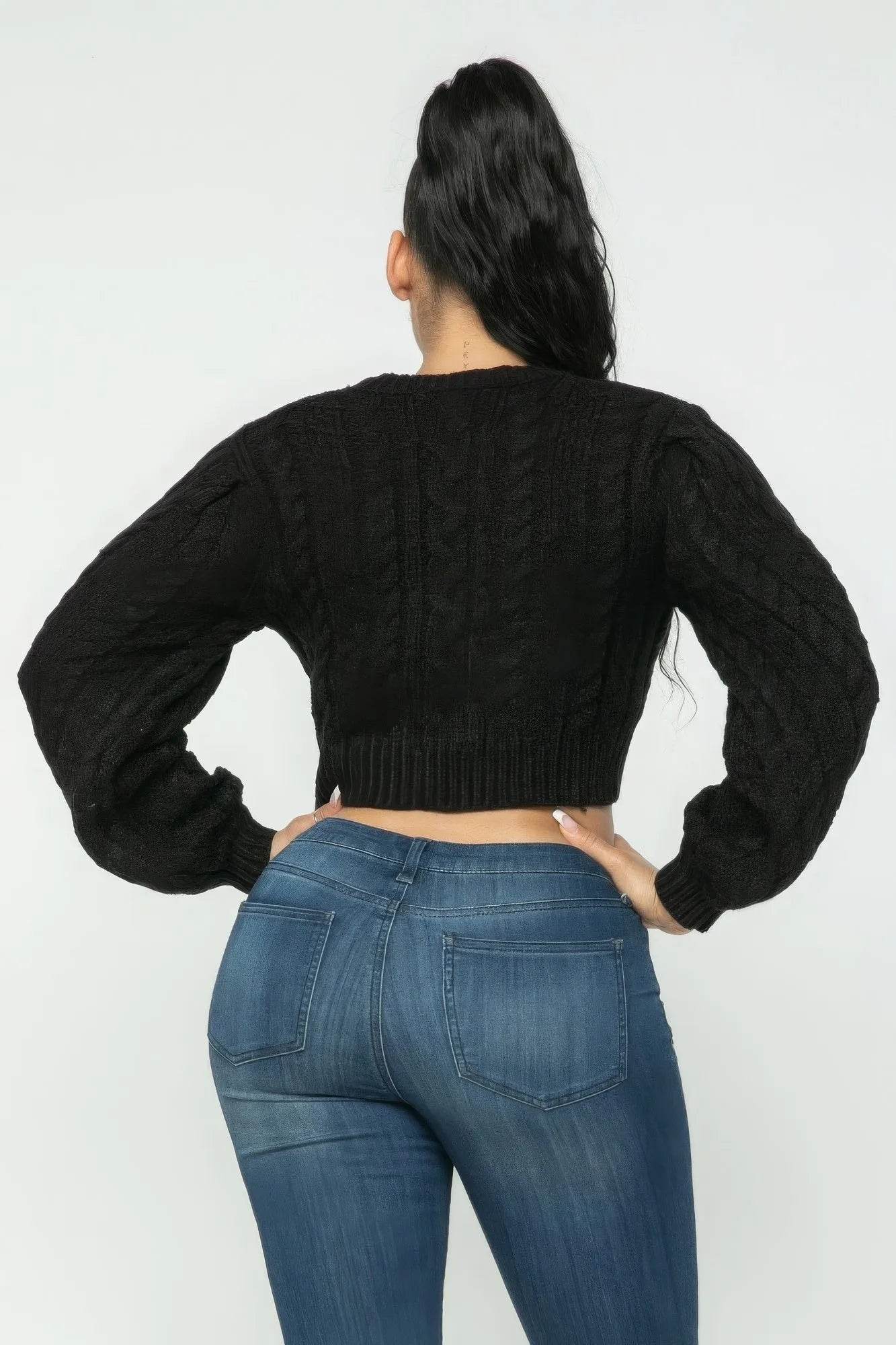 Cable Pullover Top - Bona Fide Fashion