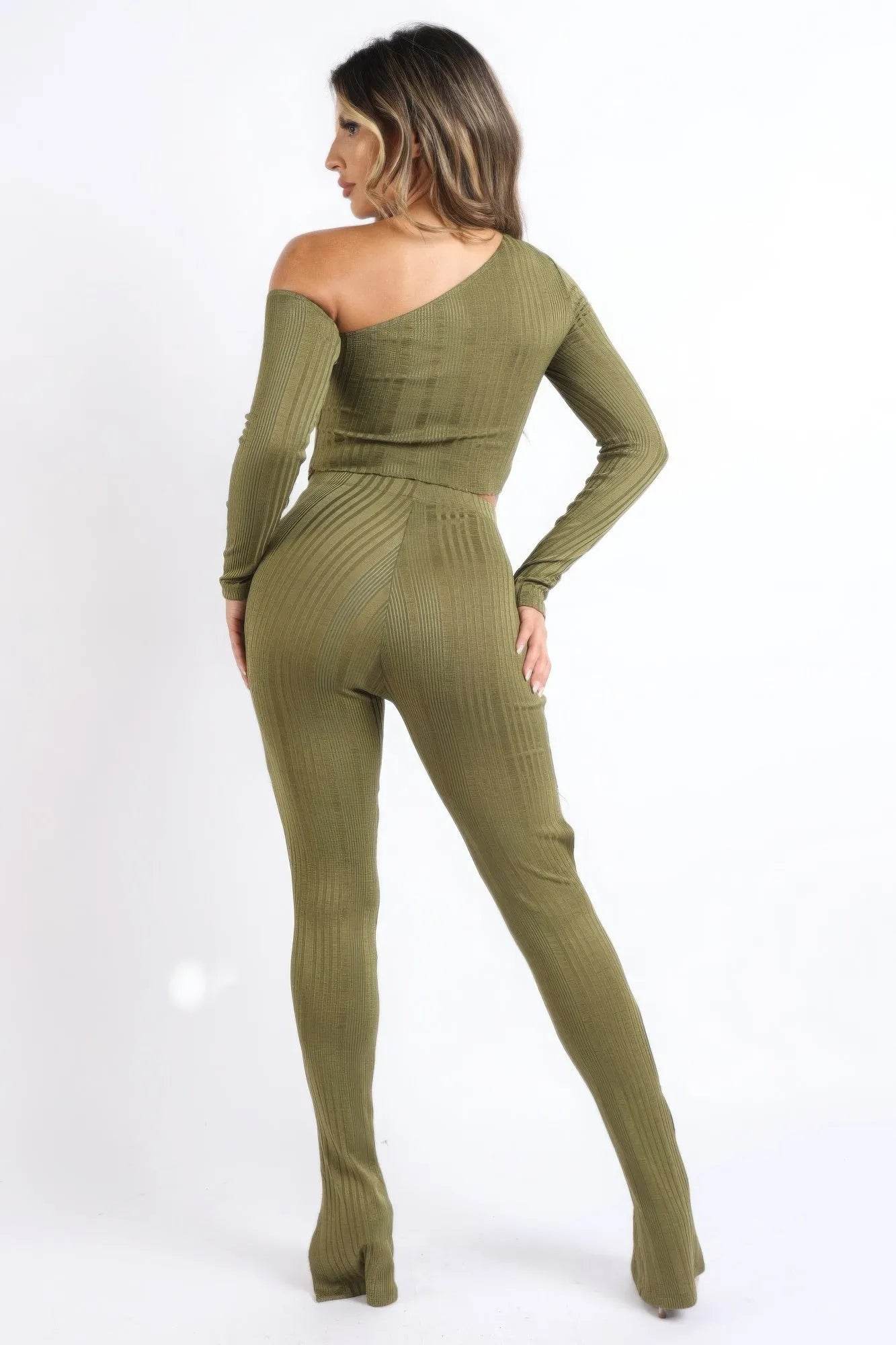 Cutout ribbed set - Bona Fide Fashion