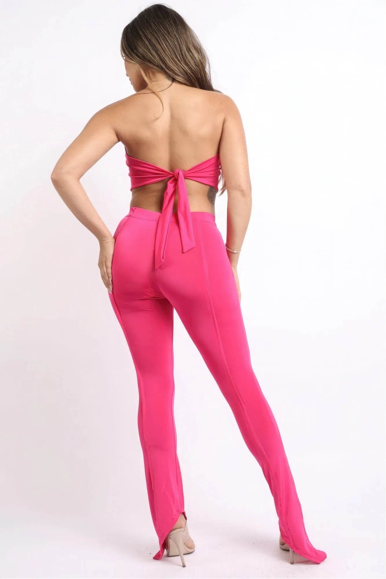 Handkerchief Tube Top Set - Bona Fide Fashion