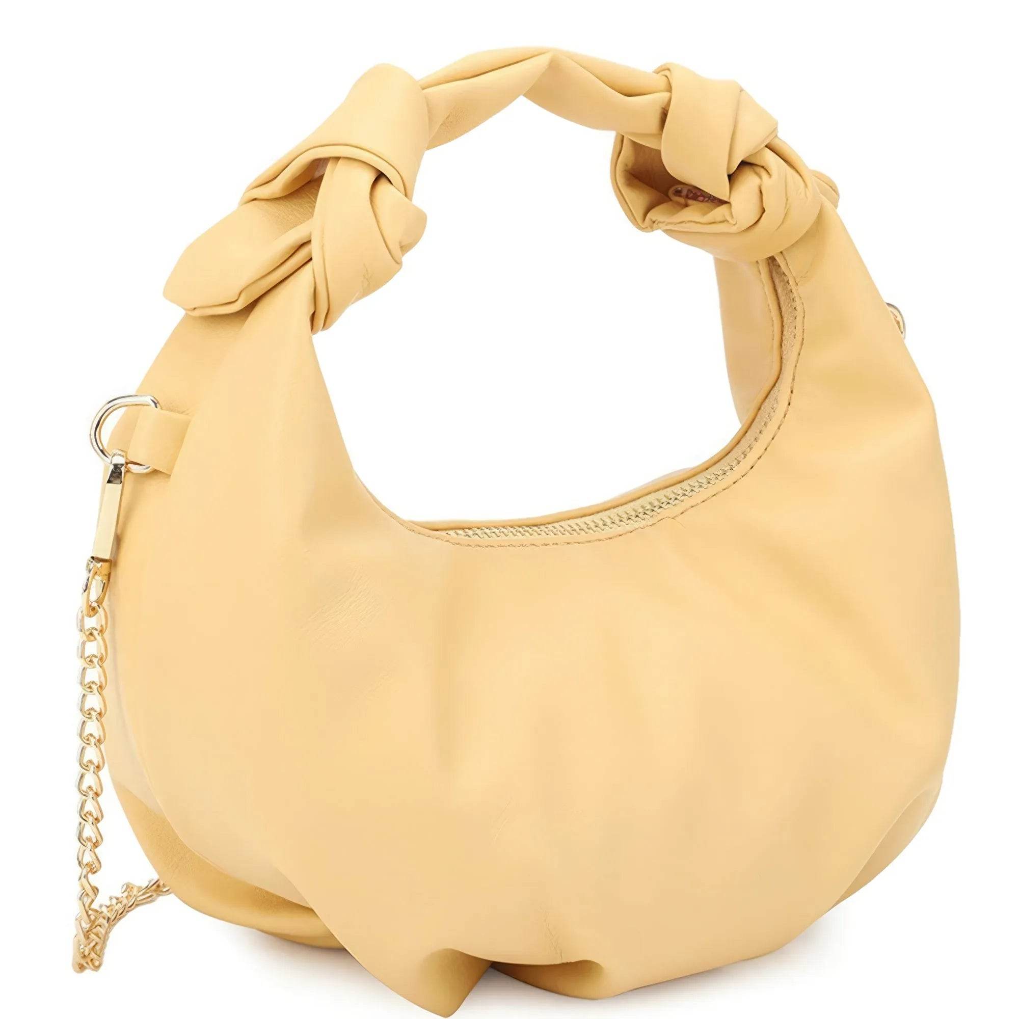 Smooth Round Handle Zipper Bag - Bona Fide Fashion