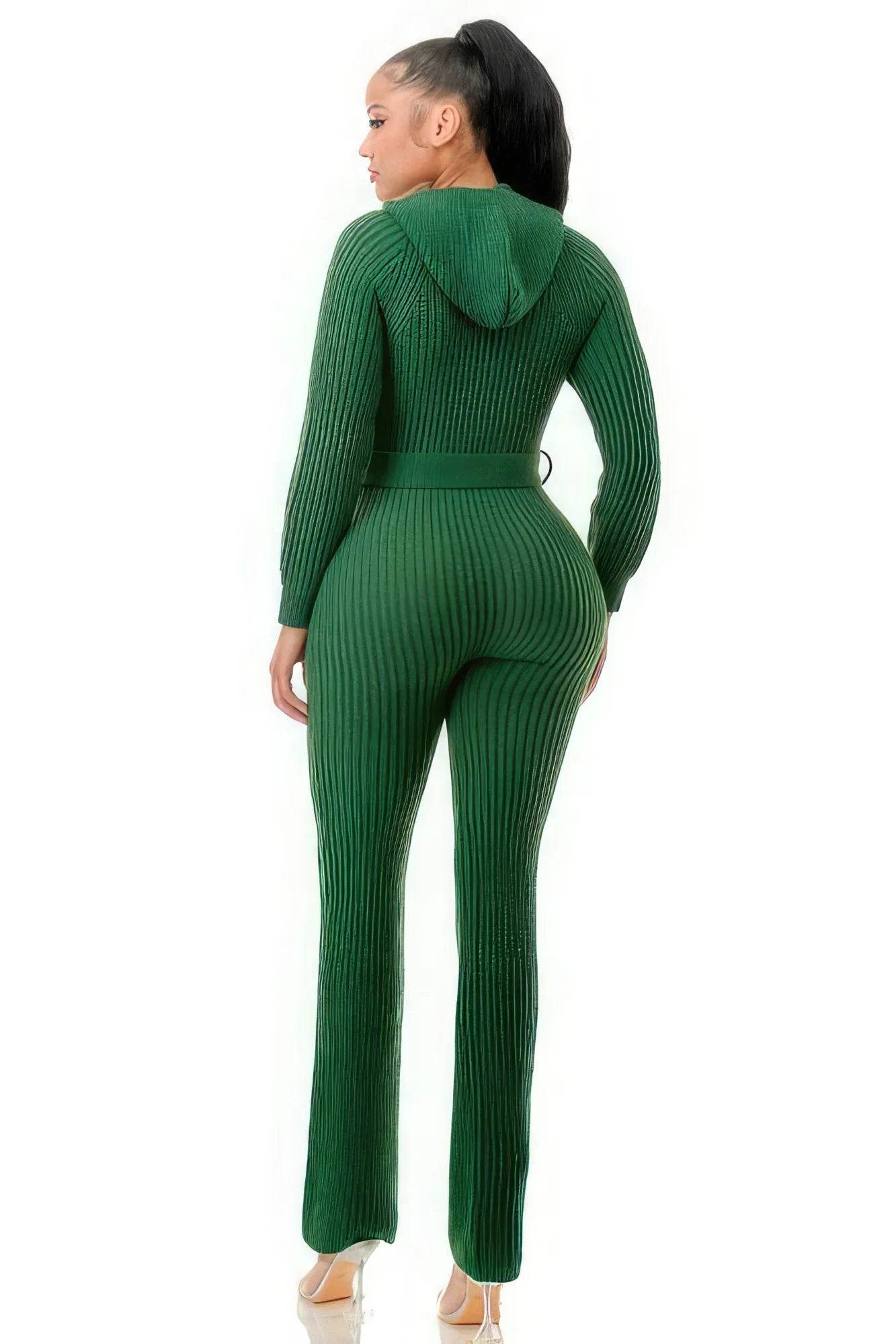 Monroe Hooded Jumpsuit - Bona Fide Fashion
